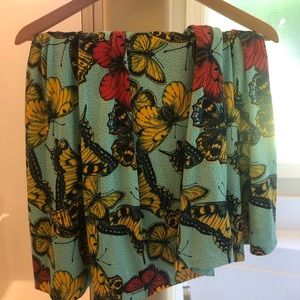 Lularoe Madison Skirt (Butterfly Print) XL